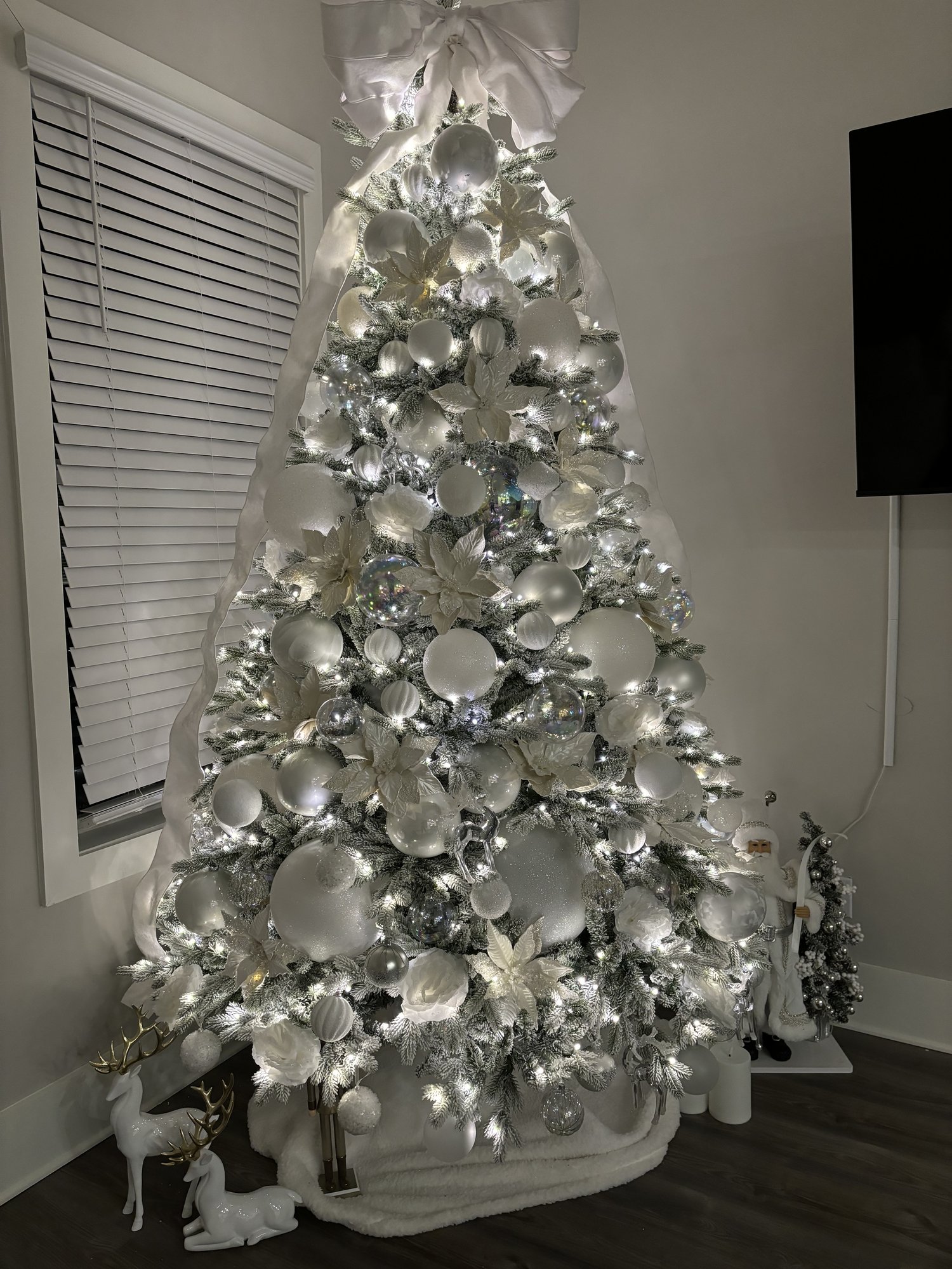 Winter wonderland white tree